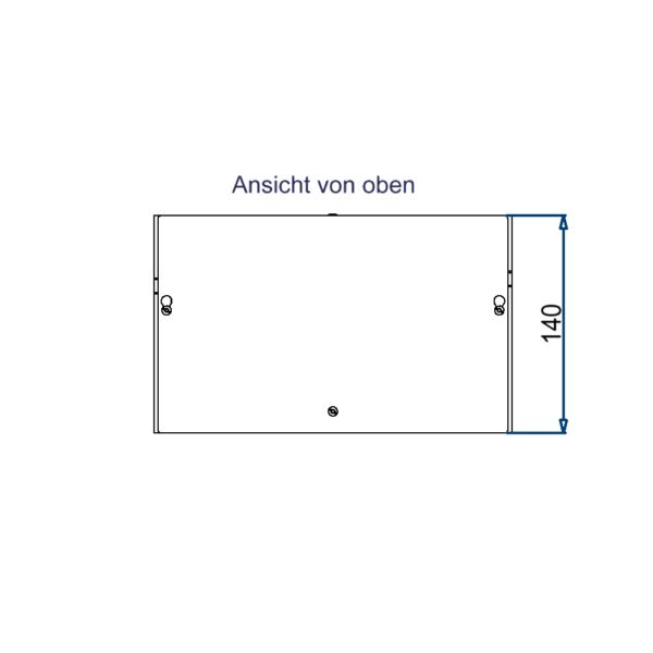 Produktbild MVT 150 083 RAL9016  -  Aufputz Medienverteiler für 8 Keystone (19.4mm Ausschnitt)